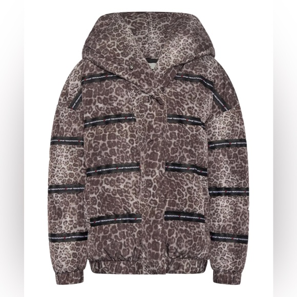 ONE TEASPOON Animal Print Puffer Jacket - Picture 3 of 10